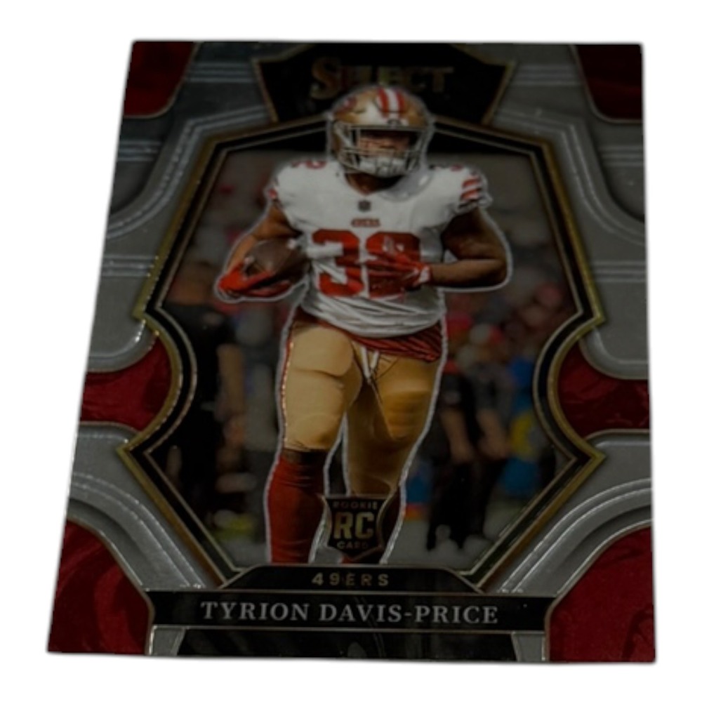 2022 Panini Select Tyrion Davis-Price Rookie RC Premier Level Red Die-Cut #187